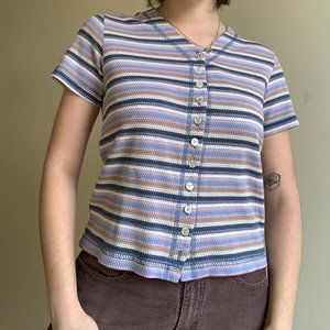 LA GOLD 90s striped t-shirt